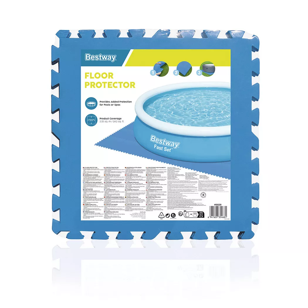Bestway 50 cm x 50 cm Pool Floor Protector 9-Pack