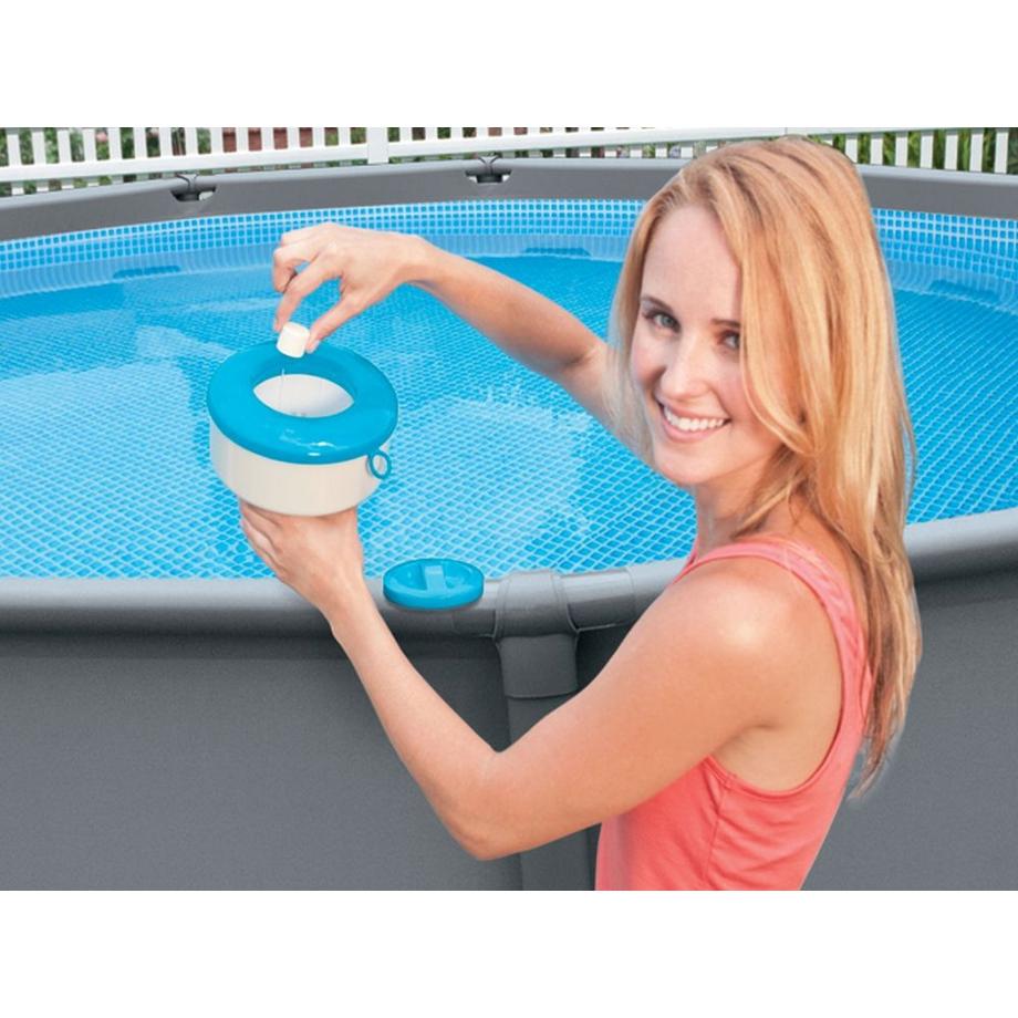 Intex  Récipient distributeur de produits chimiques chlorés pour piscines INTEX 29041 