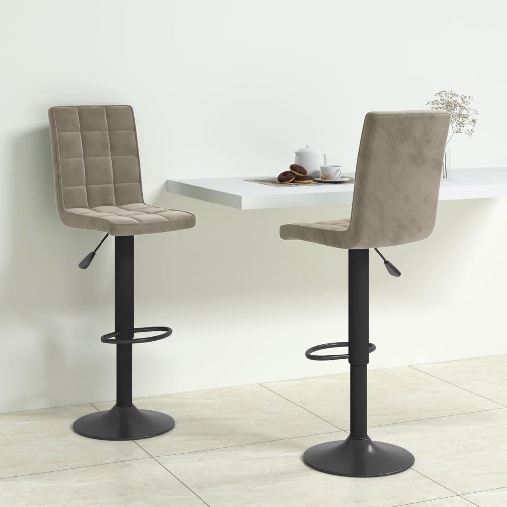 VidaXL Tabouret de bar velours  