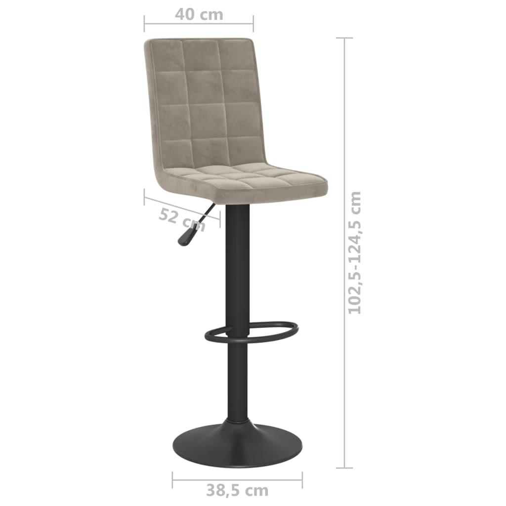 VidaXL Tabouret de bar velours  