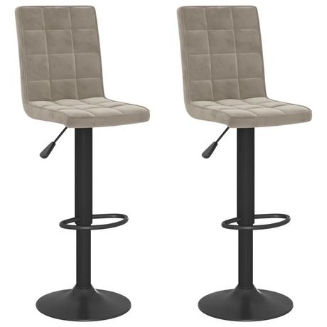 VidaXL Tabouret de bar velours  