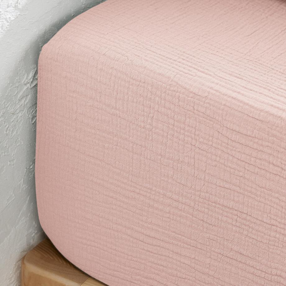 La Redoute Intérieurs Kumla Baumwoll-Musselin Fixleintuch  