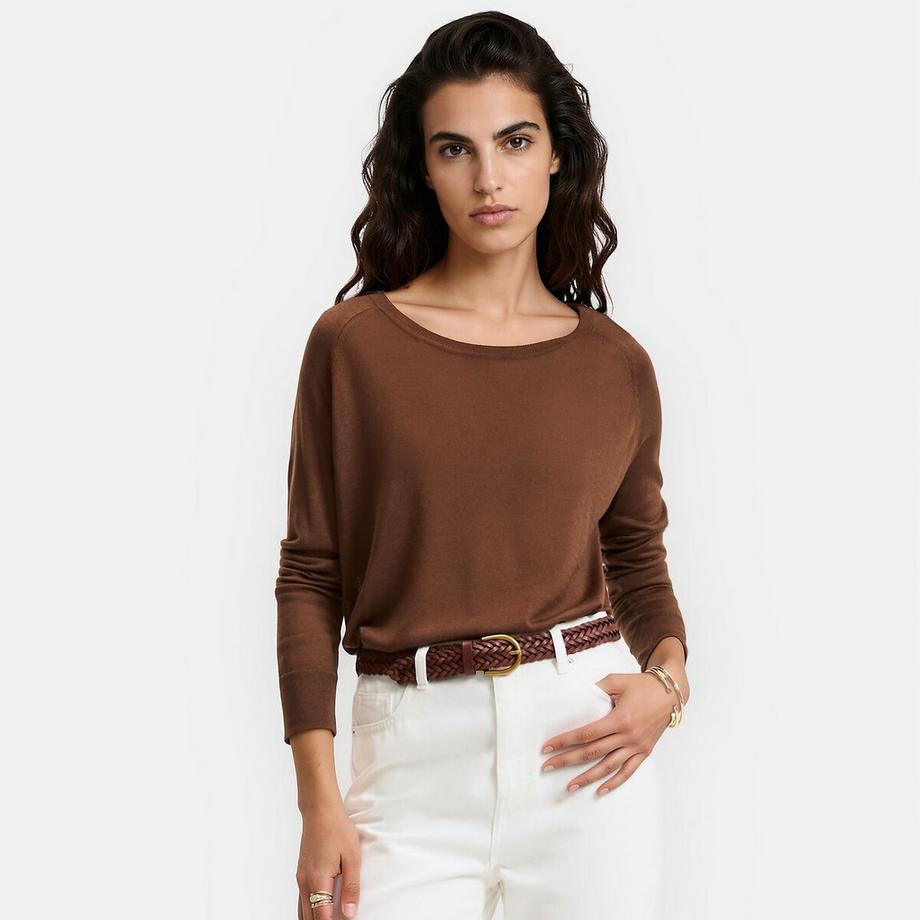 Pull col rond en fine maille