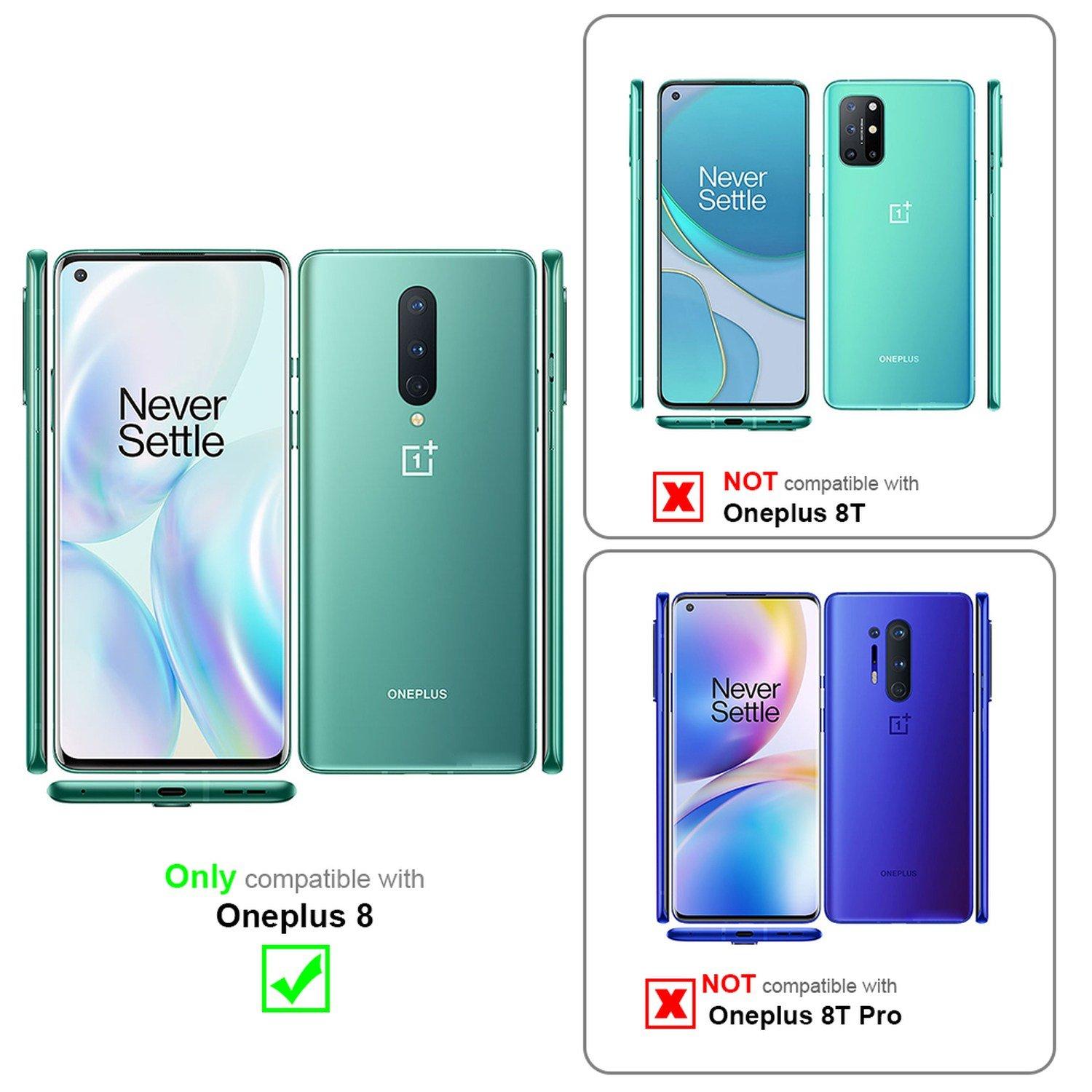 Cadorabo  Housse compatible avec OnePlus 8 - Coque de protection avec fermeture magnétique, fonction de support et compartiment pour carte 