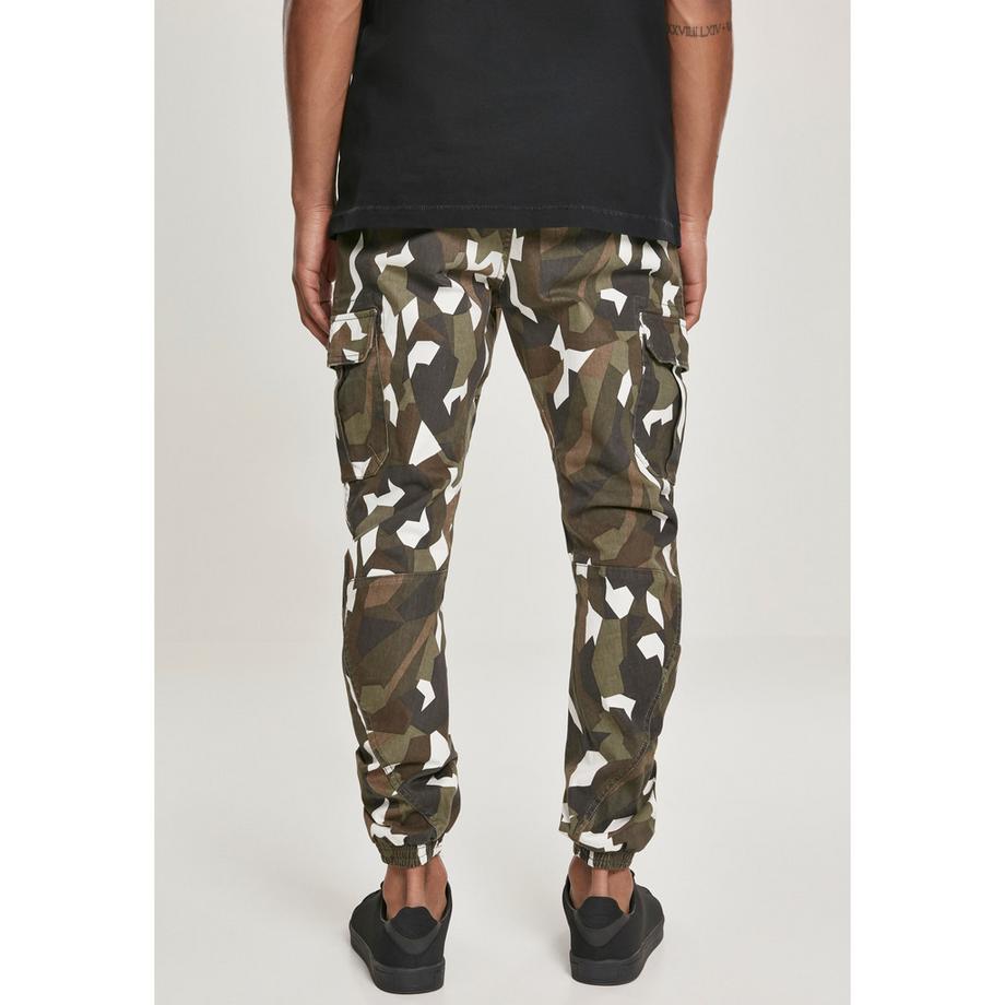 URBAN CLASSICS Pantaloni Cargo Geometrici in Twill Stretch  