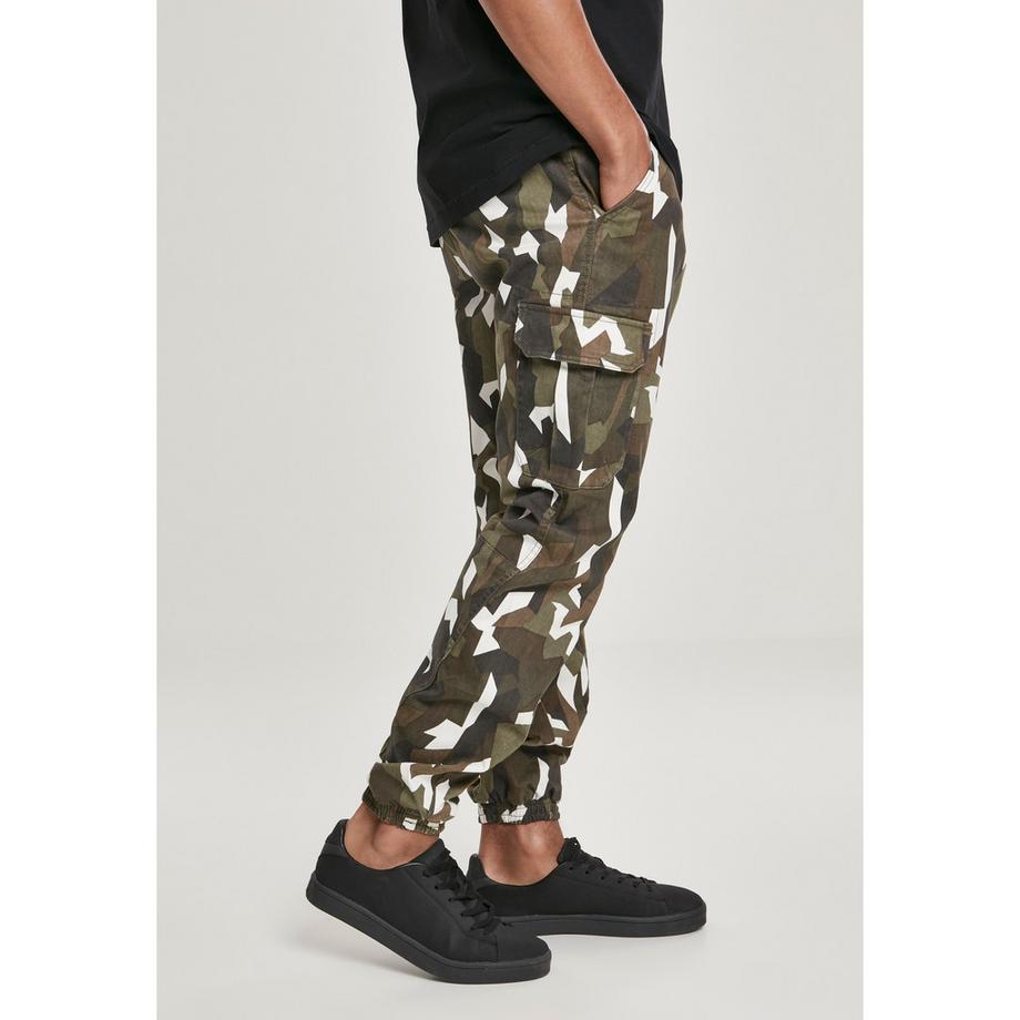 URBAN CLASSICS Pantaloni Cargo Geometrici in Twill Stretch  