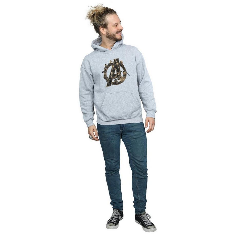 AVENGERS  Felpa Con Cappuccio Logo 