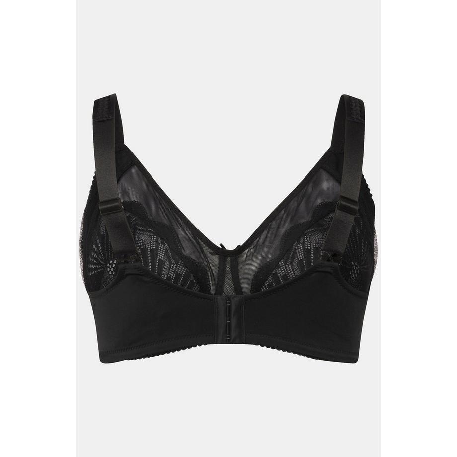 Ulla Popken Bügelloser Mesh Spitzen BH  