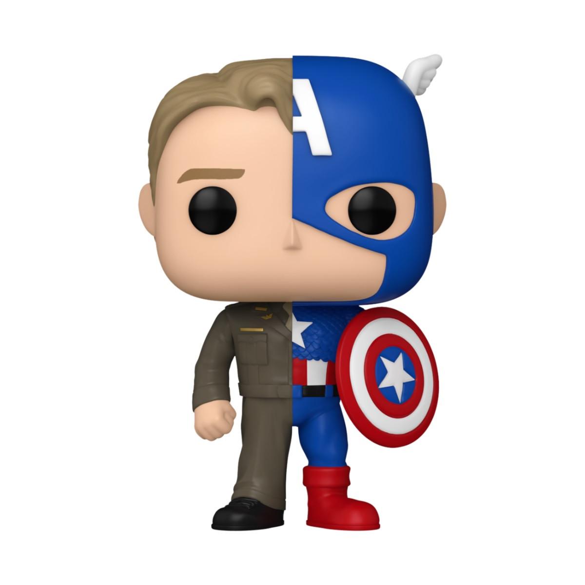 Funko  Funko POP! Marvel: Split Steve Rogers/Captain America (1431) 