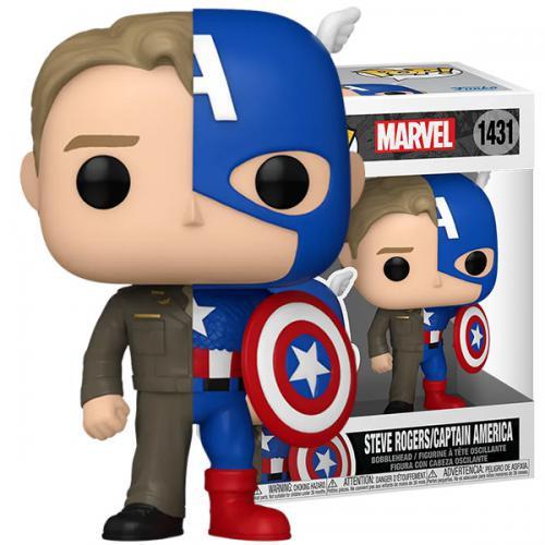 Funko  Funko POP! Marvel: Split Steve Rogers/Captain America (1431) 