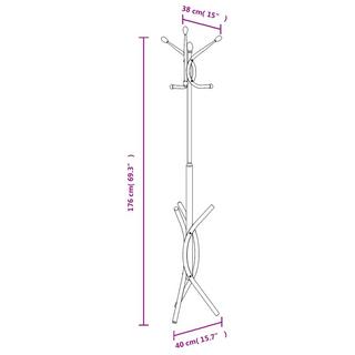 VidaXL Garderobenständer eisen  