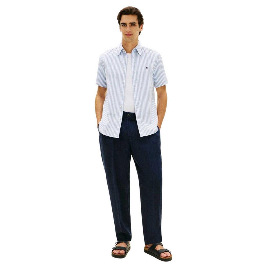 TOMMY HILFIGER Kurzarmhemd mit Vertikalen Streifen  