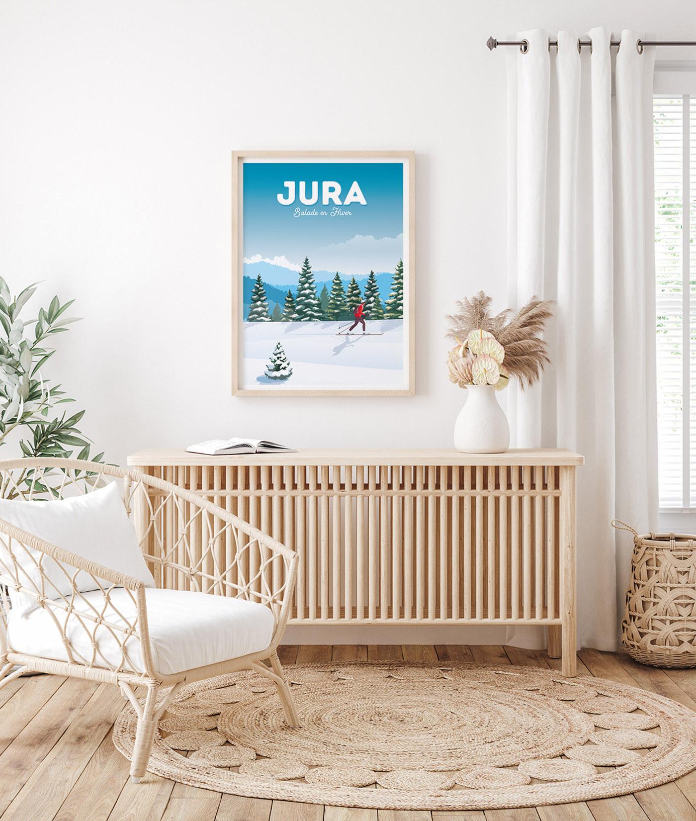 La-Jonx Jura Balade en Hiver - Poster  