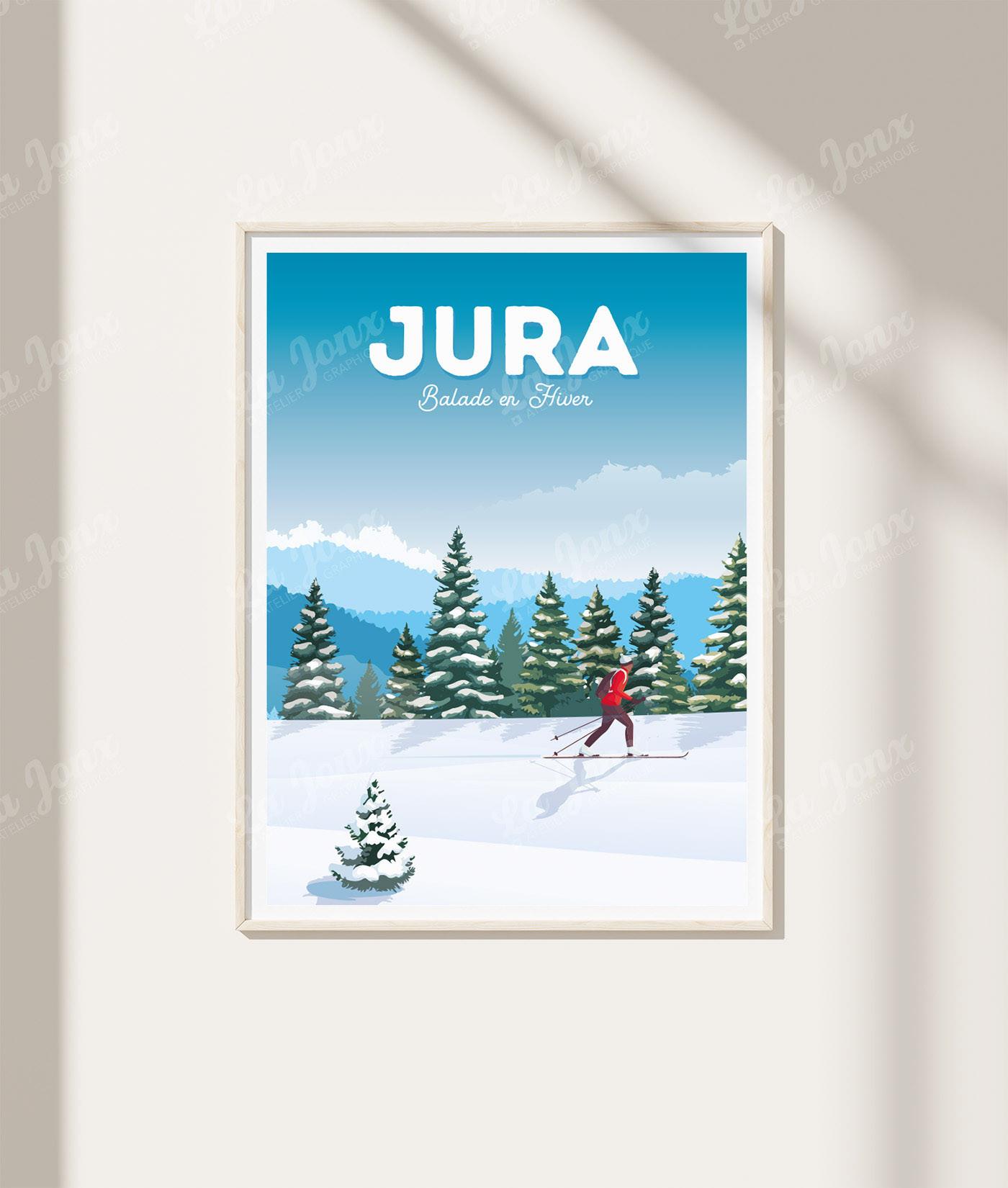 La-Jonx Jura Balade en Hiver - Poster  