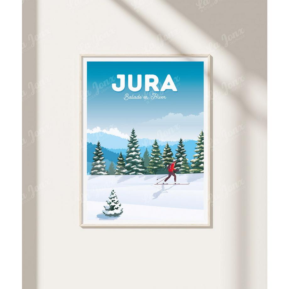 La-Jonx Jura Balade en Hiver - Poster  