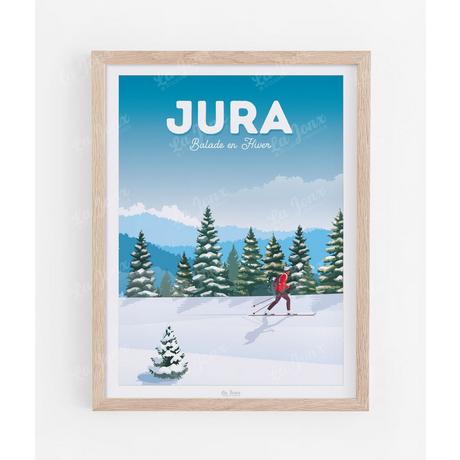 La-Jonx Jura Balade en Hiver - Poster  