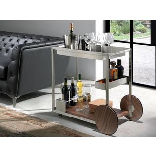 ANGEL CERDA Minibarwagen Stahl und Nussbaum  