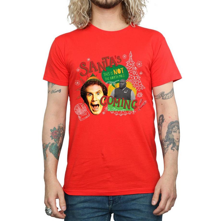 Elf Santa's Coming T-Shirt  