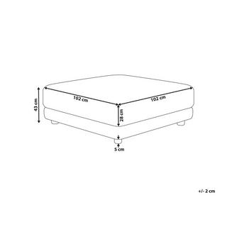 Beliani Ottomane aus Stoff Klassisch SIGTUNA  