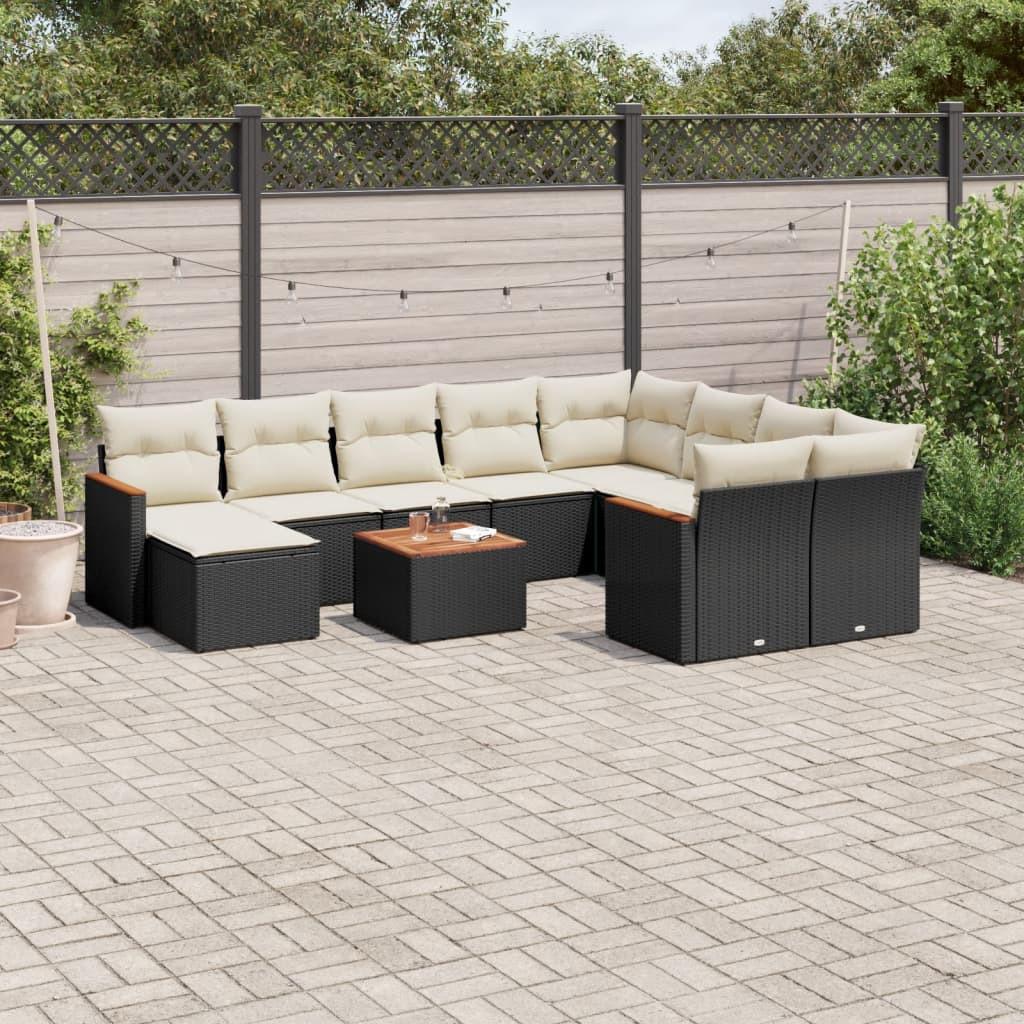 VidaXL set divano da giardino Polirattan  