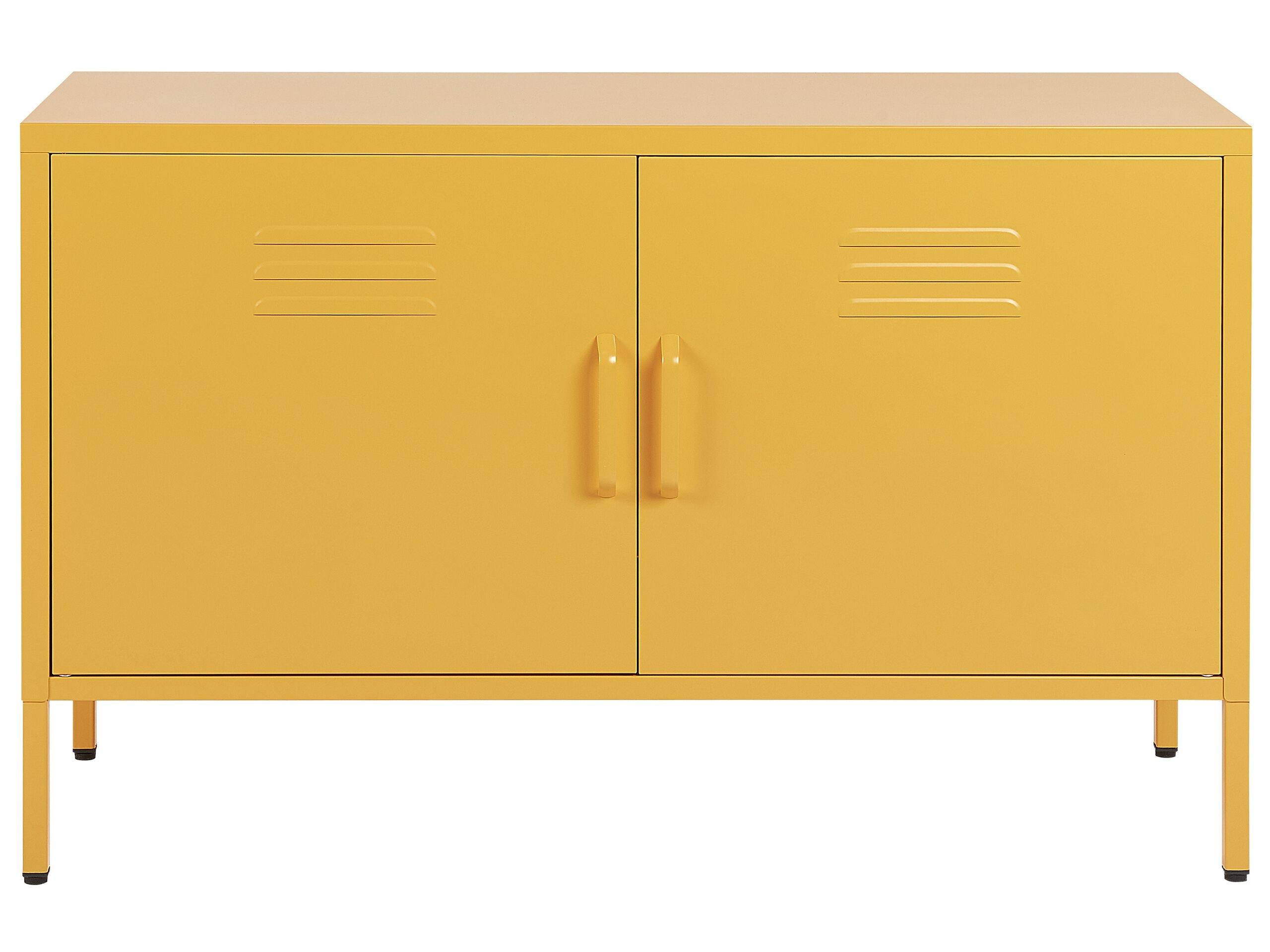 Beliani Meuble de rangement en Acier Moderne URIA  