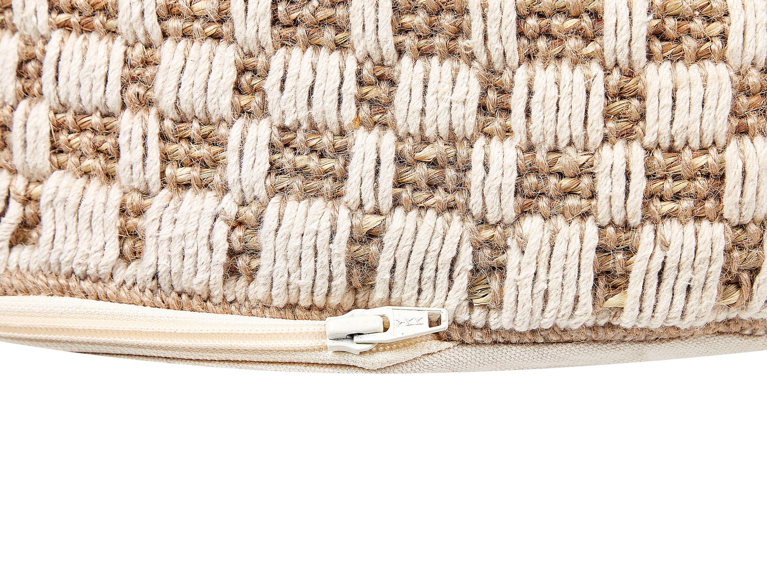 Beliani Pouf en Cotone Boho PIRAK  