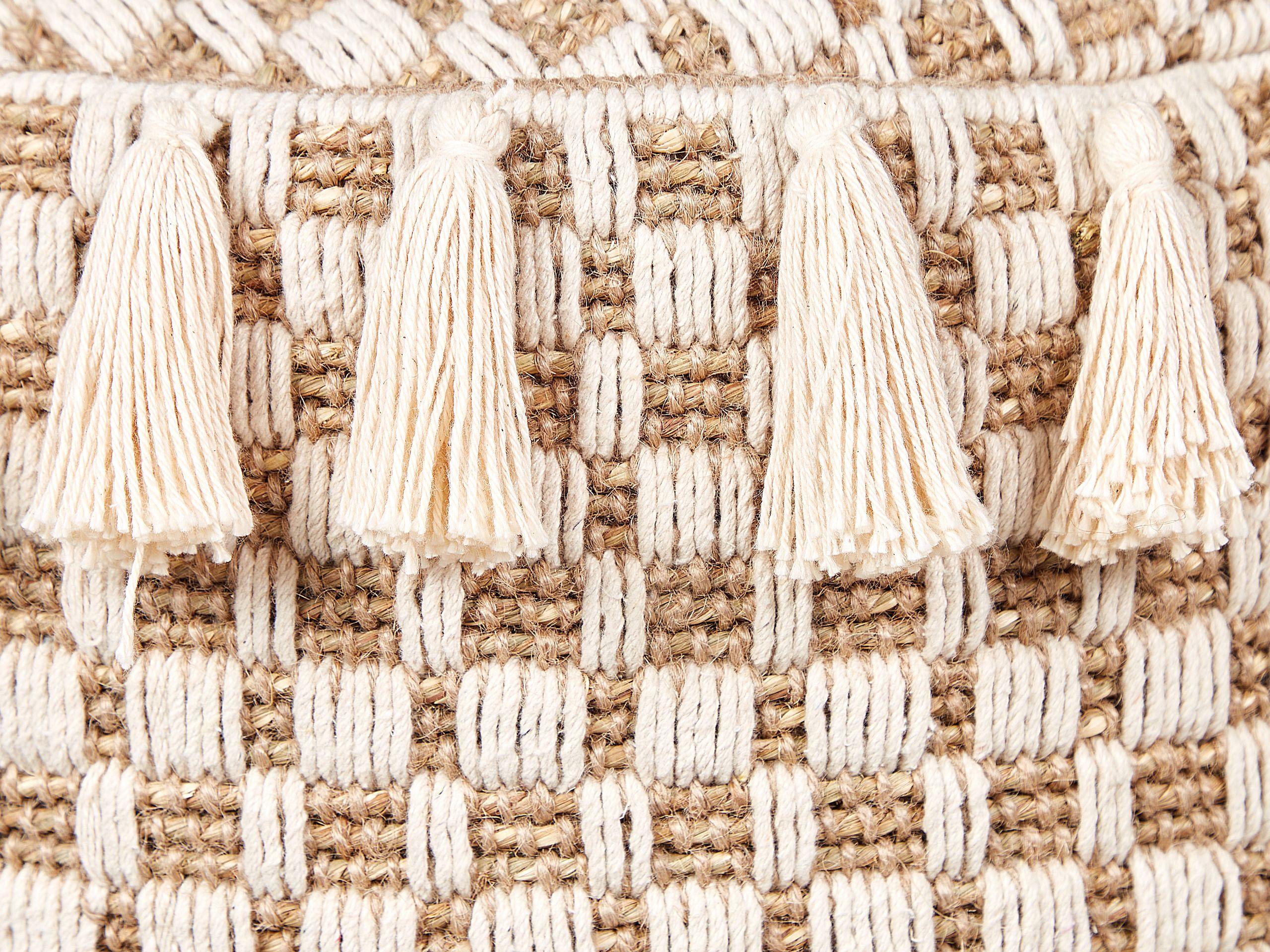 Beliani Pouf en Cotone Boho PIRAK  