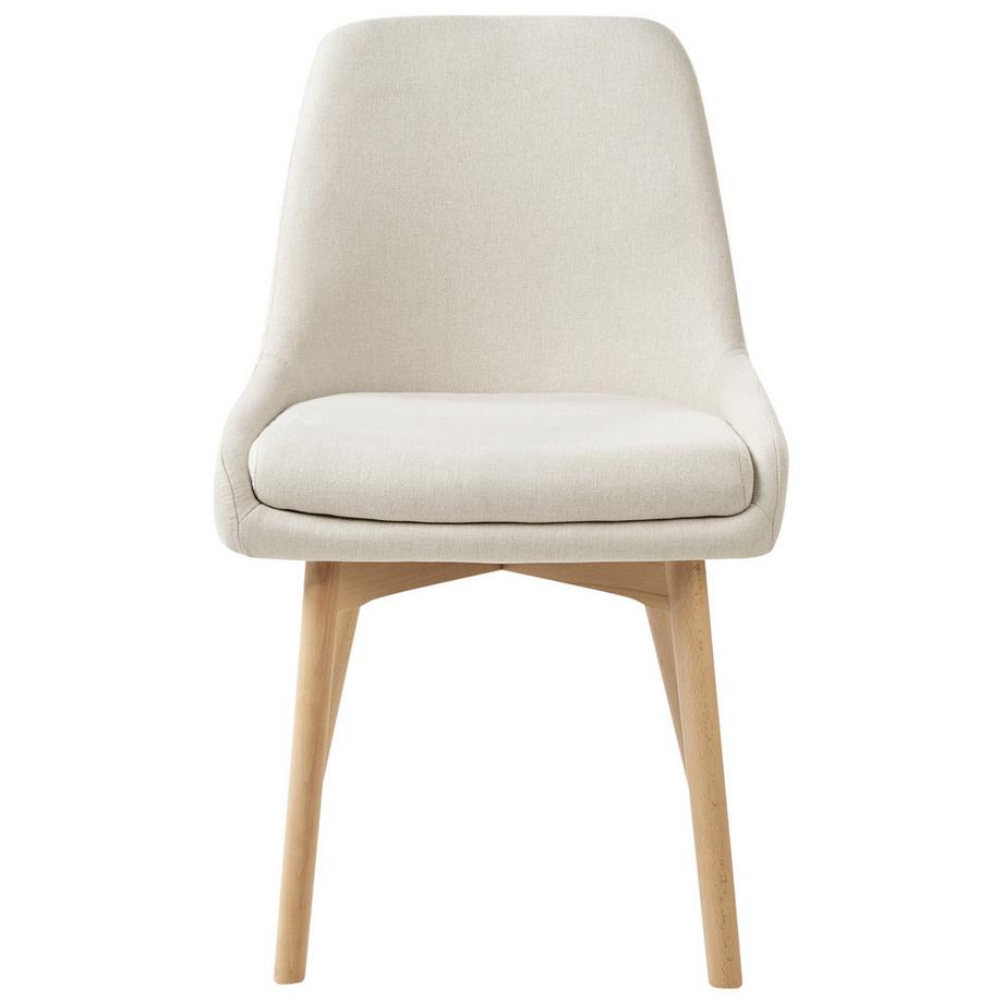 Beliani Esszimmerstuhl 2er Set aus Stoff  MELFORT  