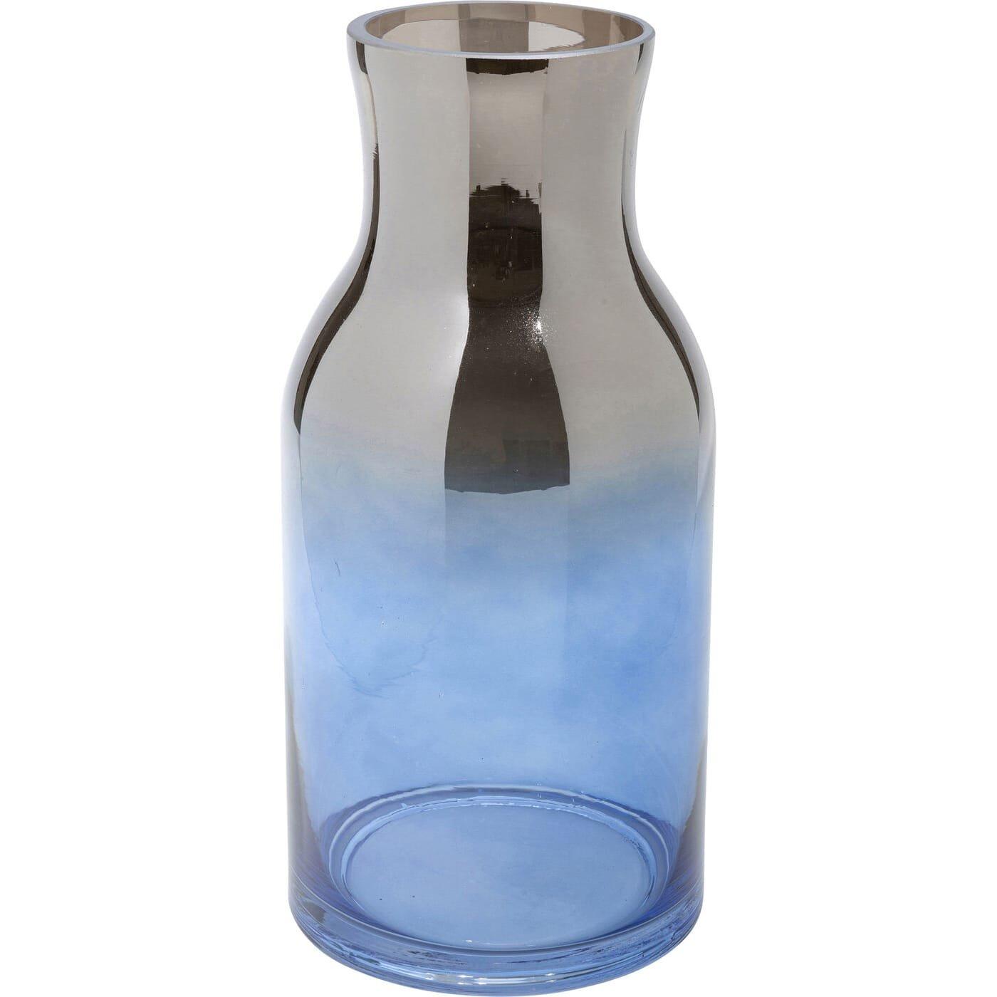 KARE Design Vase brillant bleu 30  