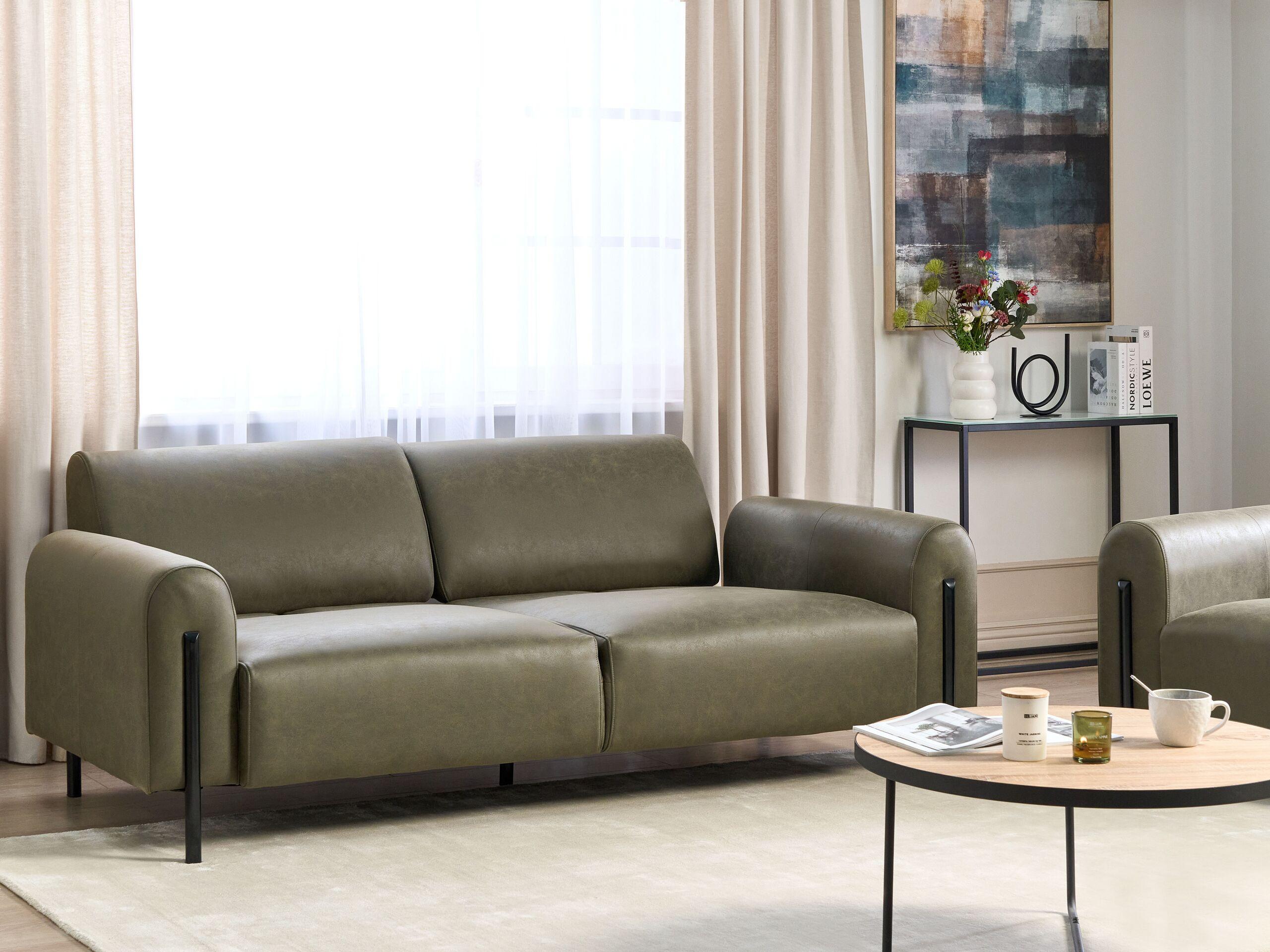 Beliani 3 Sitzer Sofa aus Polyester Modern ASKIM  