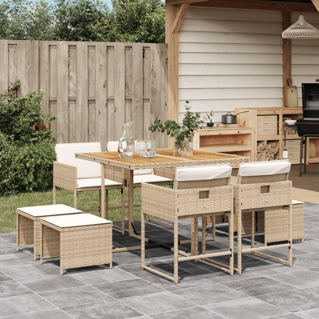 VidaXL Garten essgruppe poly-rattan  