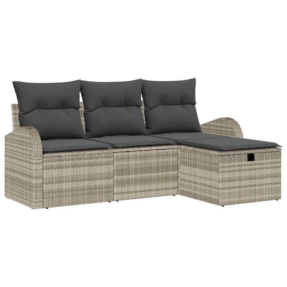 Canapé d’extérieur poly rattan