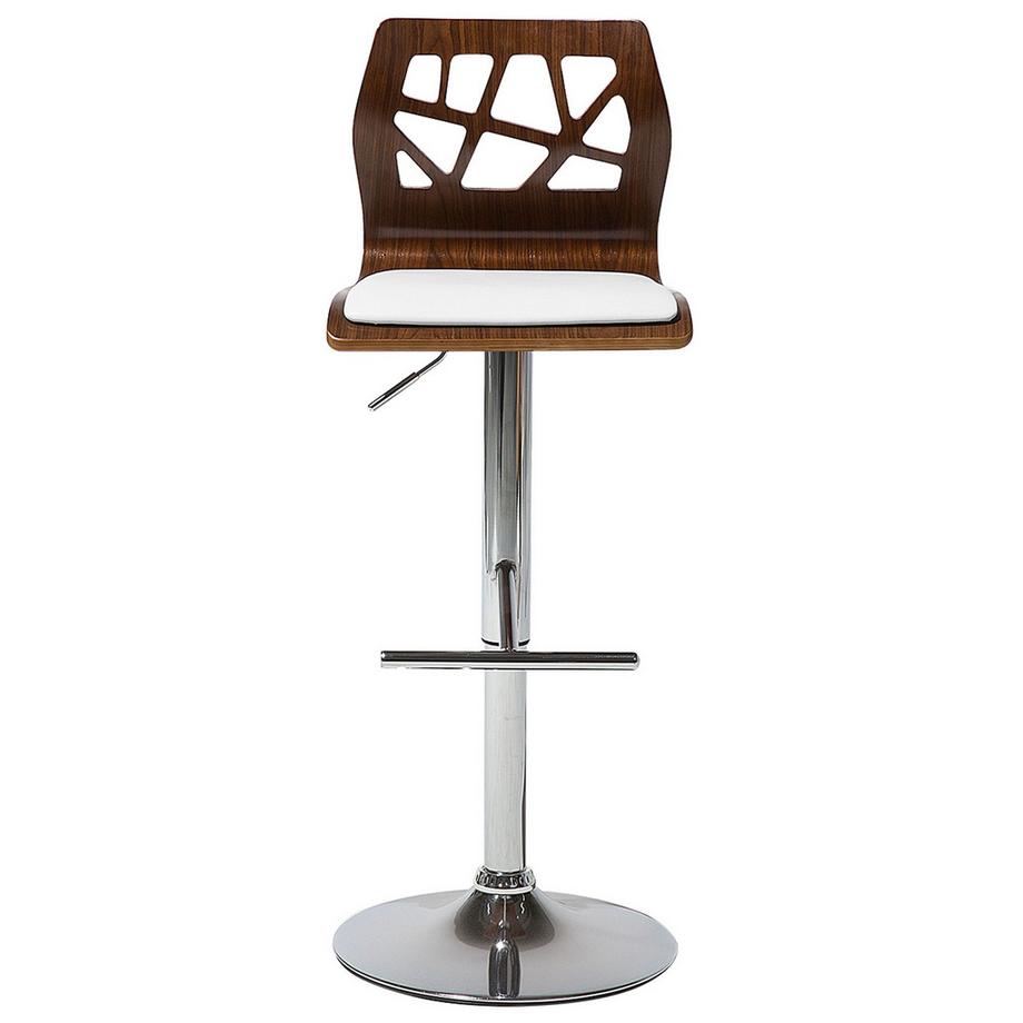 Beliani Set mit 2 Barstühlen aus Kunstleder Retro PETERSBURG  