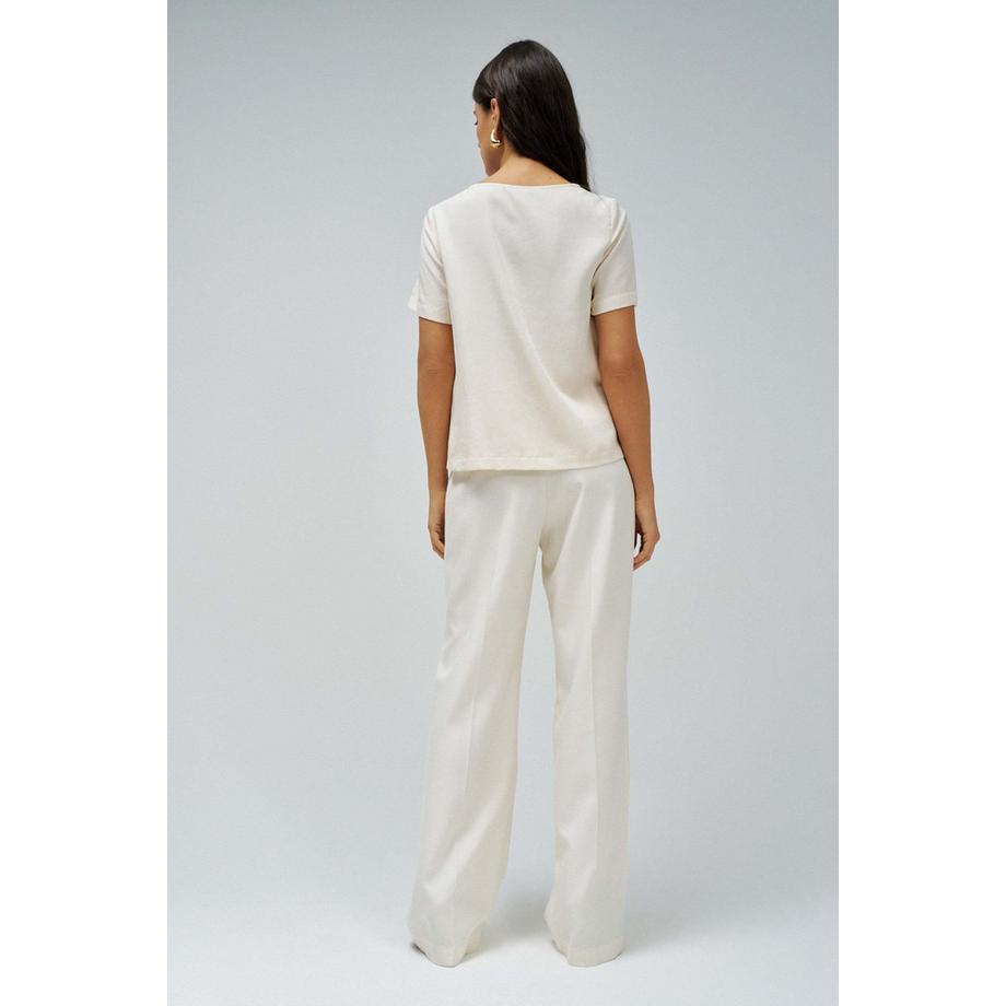 Salsa Kurzarmbluse mit Metalldetail  