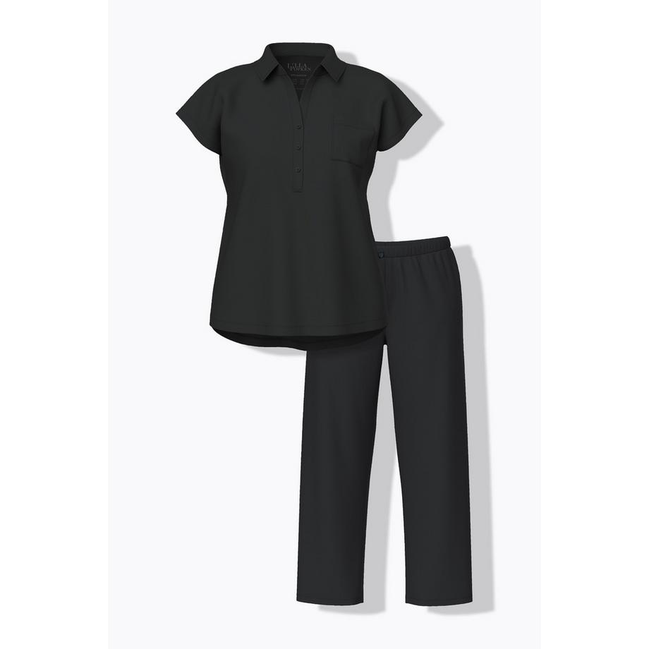 Ulla Popken Pyjama Oversize Manches Courtes Col V  