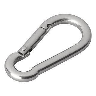 Pricenet  Mousqueton acier inoxydable 5x50mm 2 pièces sous blister 