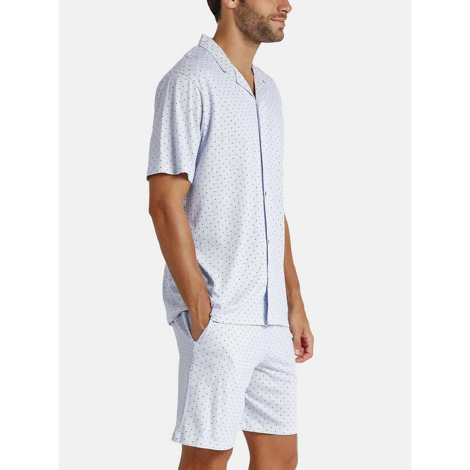 Admas Pyjama Shorts Hemd Stripes And Dots  
