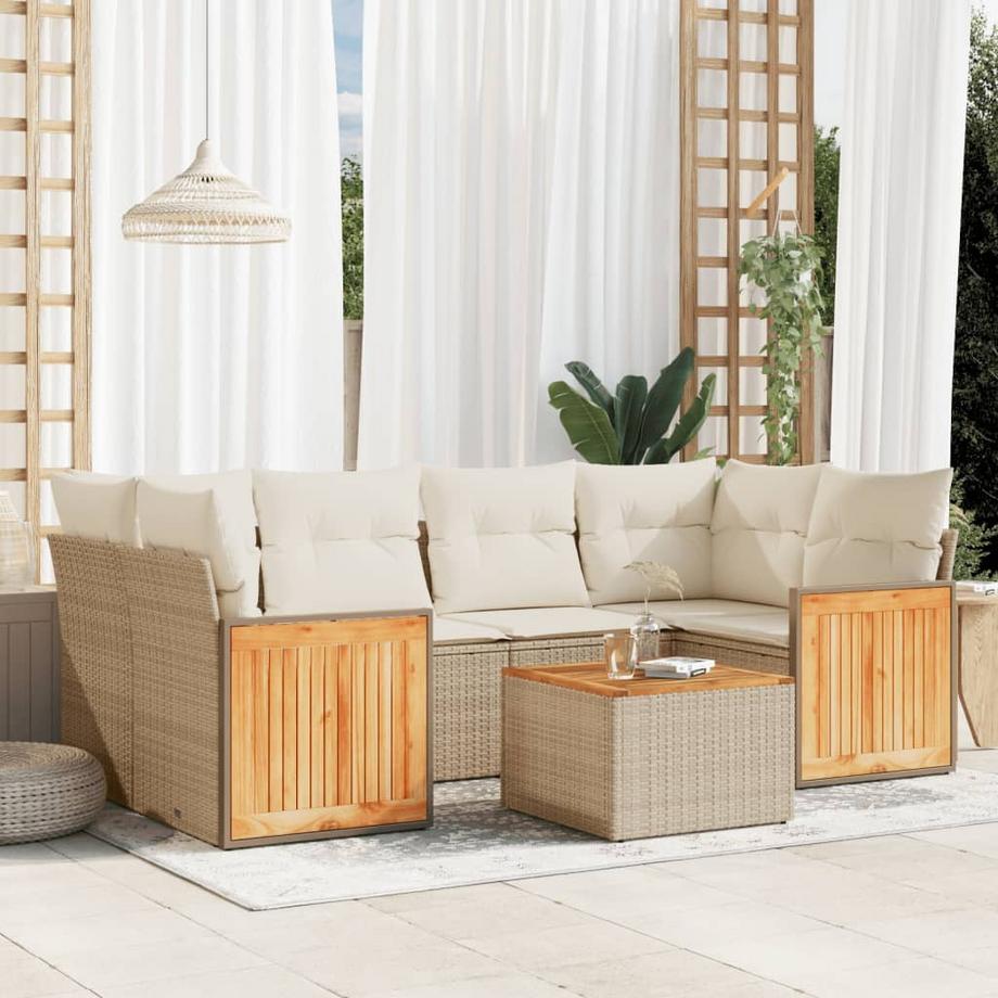 VidaXL Ensemble de canapés de jardin rotin synthétique  