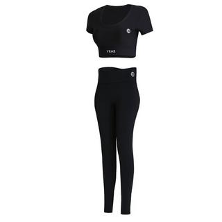 YEAZ  CLUB LEVEL SET Top + leggings - Black Magic 