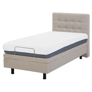 Beliani Letto regolabile en Tessuto Classico DUKE  