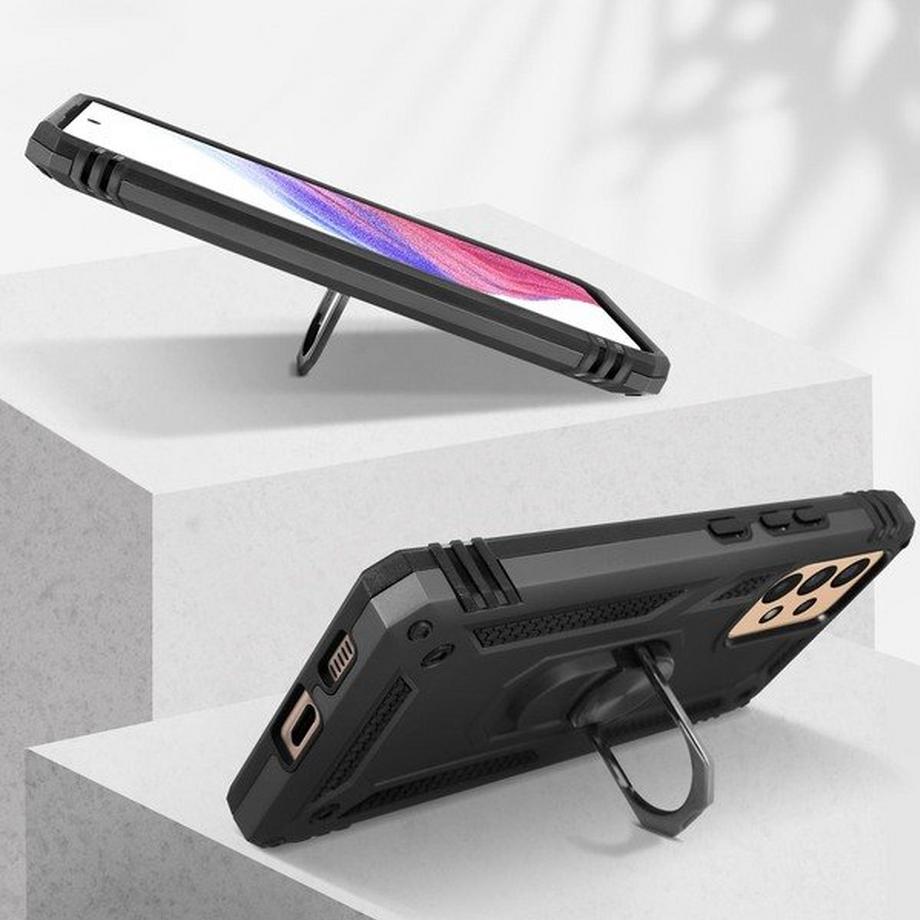 Avizar  Coque Bague Samsung A53 5G Antichoc Noir 