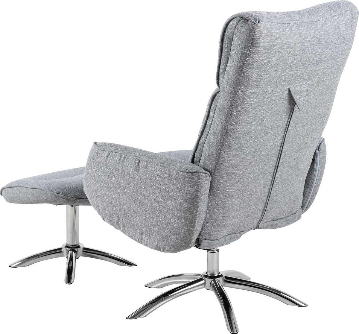 mutoni Fauteuil relax Alfred gris clair  