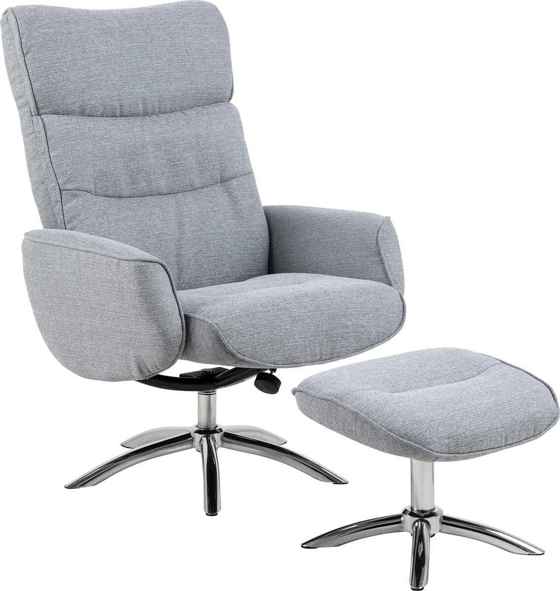 mutoni Fauteuil relax Alfred gris clair  