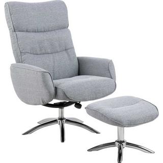 mutoni Fauteuil relax Alfred gris clair  