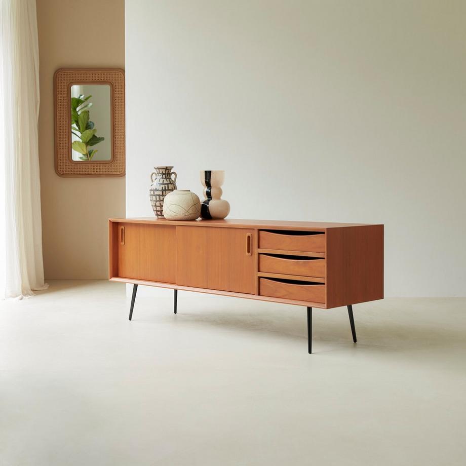 Tikamoon TV Schrank aus Teak 155 cm Simen  