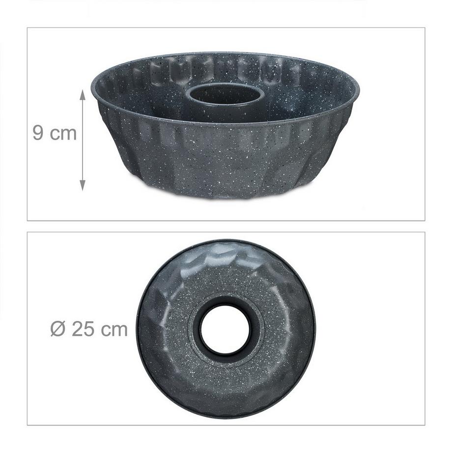 B2X Forme de gâteau gris tacheté  