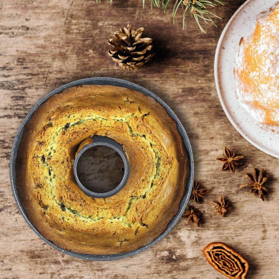 B2X Forme de gâteau gris tacheté  