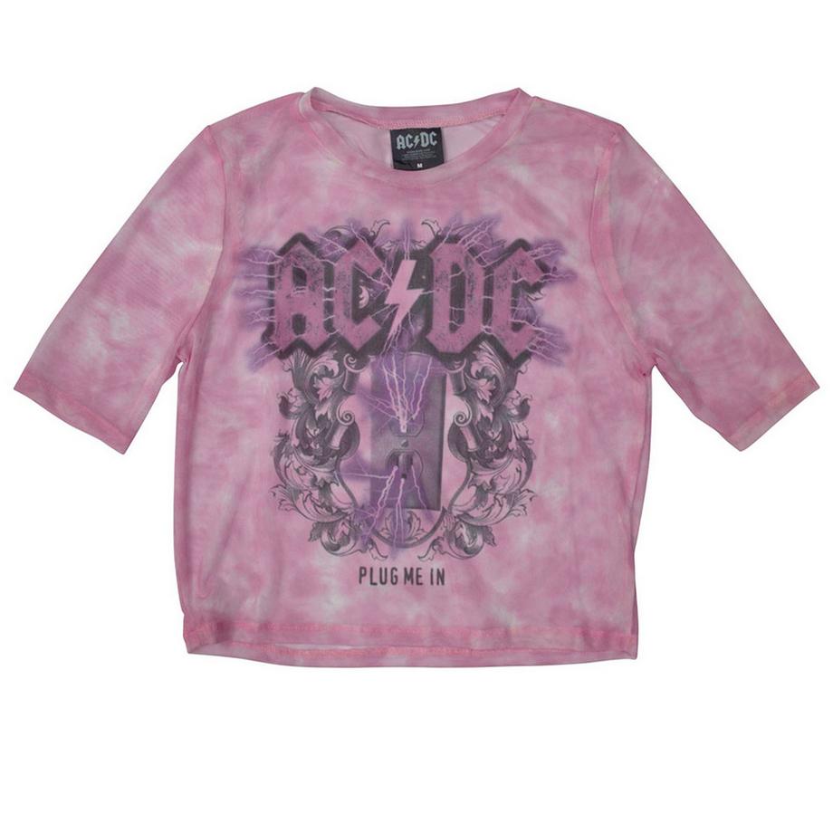 ACDC Plug Me In Kurzes Top  kurzärmlig