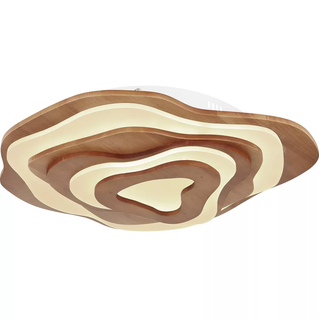 mutoni – Deckenleuchte Jacks Holz dunkel LED, One Size, Multicolor