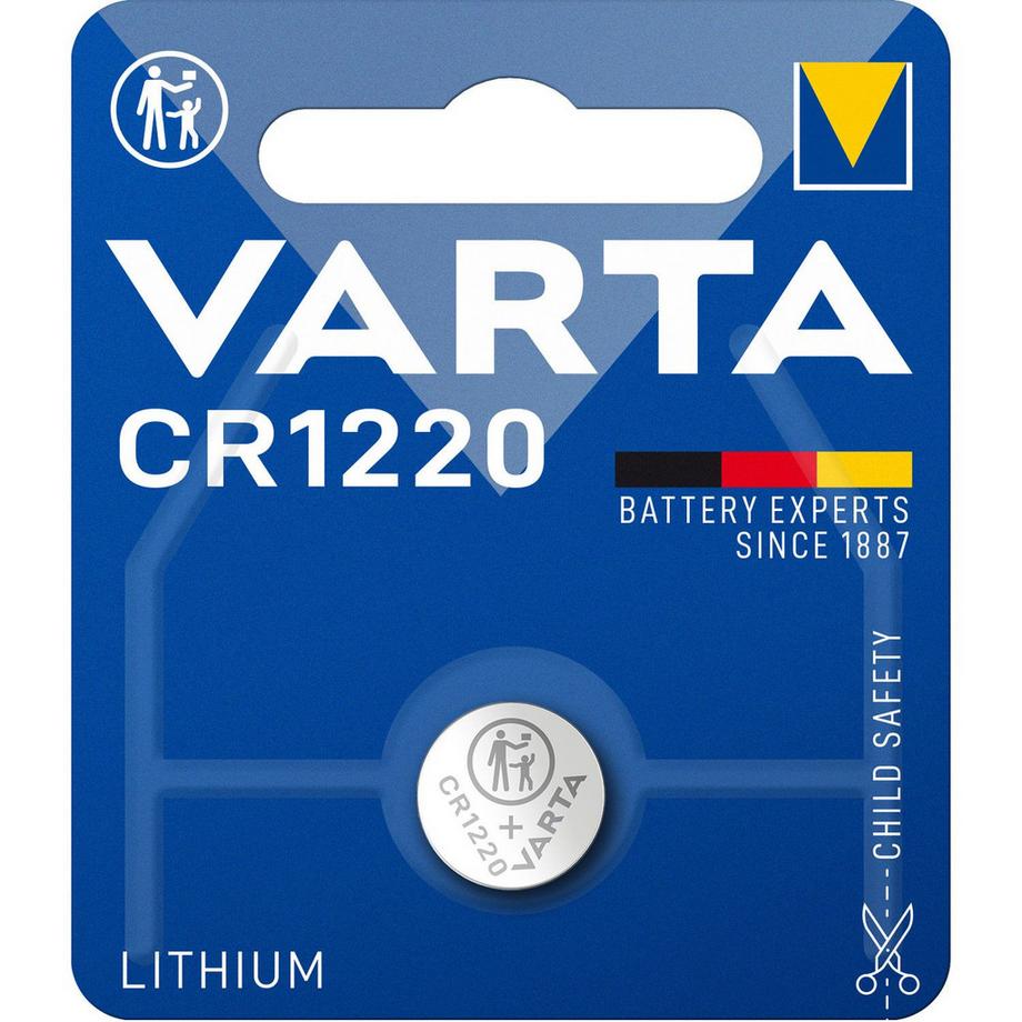 VARTA  CR1220 3V Lithium-Knopfzellenbatterie 1er-Pack 